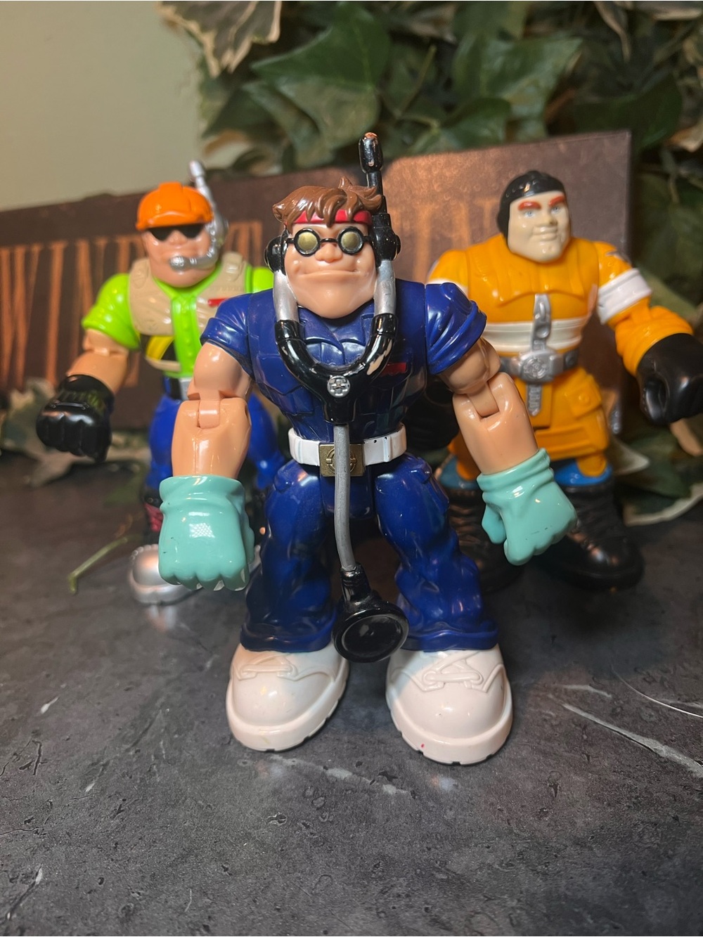 Fisher Price Rescue Action Hero's- Rip Rockefeller / matt medic/ hal e. copter